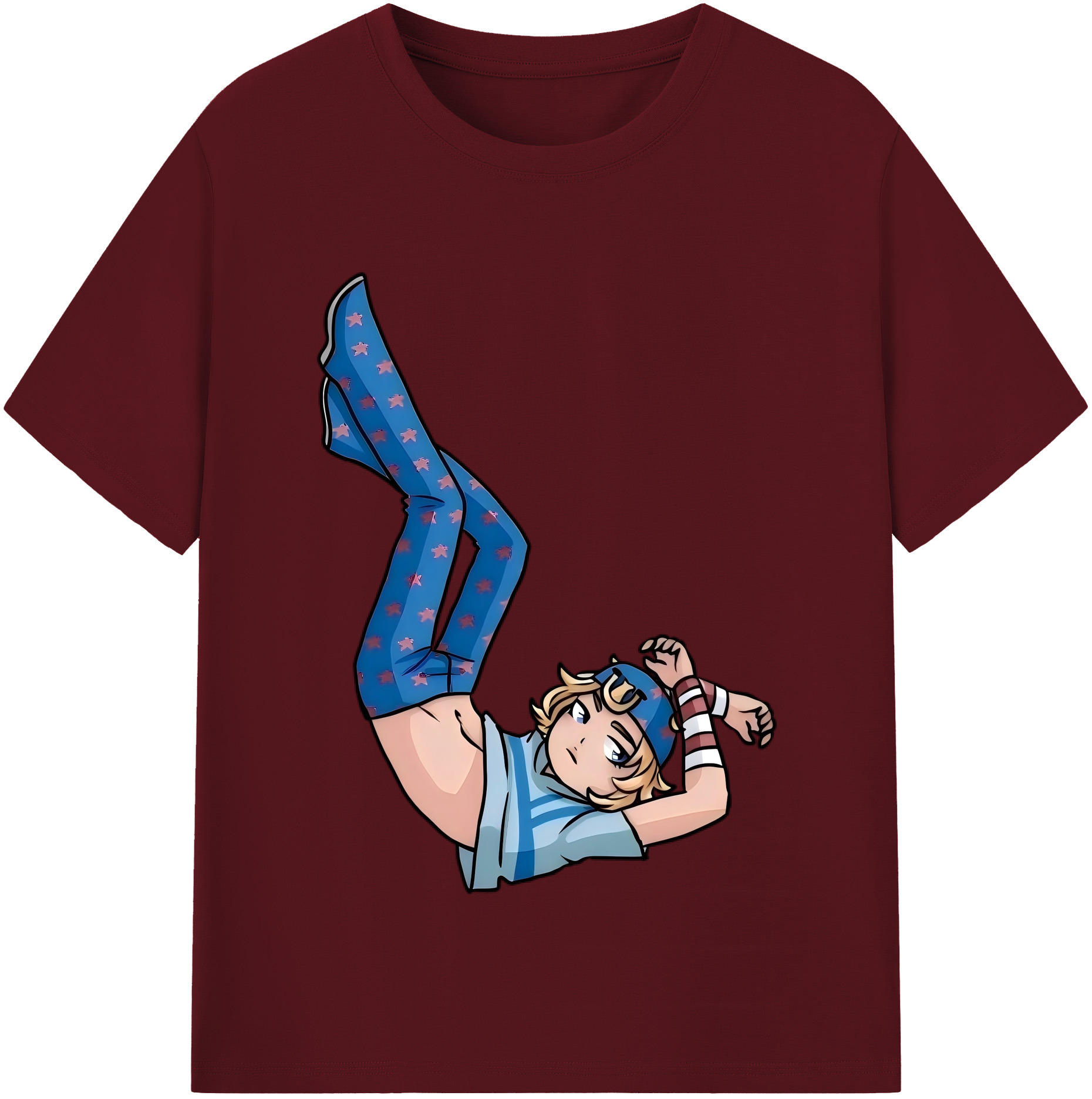 （画像用） ジョジョの奇妙な冒険 グイード?ミスタ JoJo's Bizarre Adventure Guido Mista 綿100％半袖Tシャツ（フロントプリント）